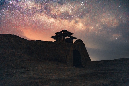 星空-银河-甘肃-兰州-银心 图片素材