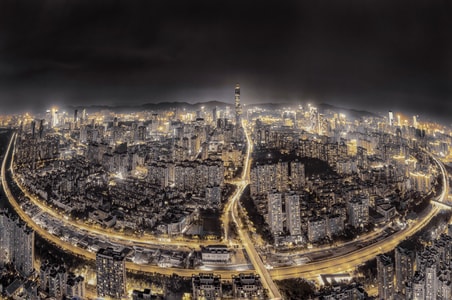 繁华都市-夜景-城市风光建筑-夜景-城市 图片素材
