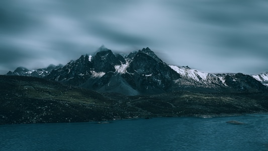 新疆-独库公路-雪山-海子-风景 图片素材
