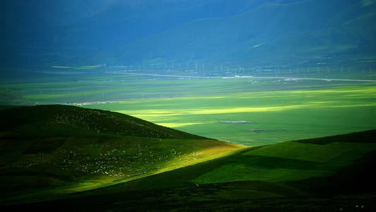 绿色地球-影像-旅游-色彩-线条 图片素材