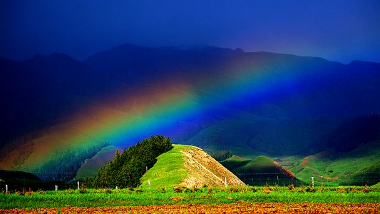 摄影-旅行-赞巴拉-彩虹-自然 图片素材