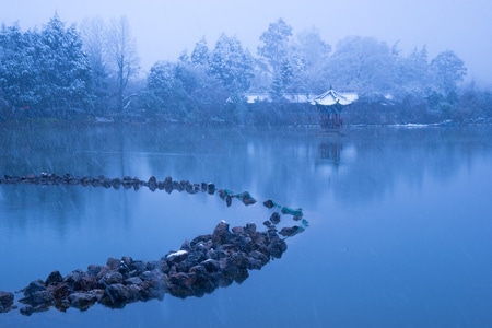 城市-丽江-风光-雪-黑龙潭公园 图片素材