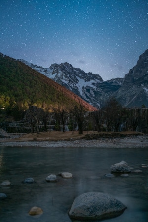 雪山-丽江-风光-星空-风景 图片素材