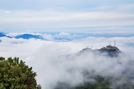 风光-白石山-天气-瀑布-火山 图片素材