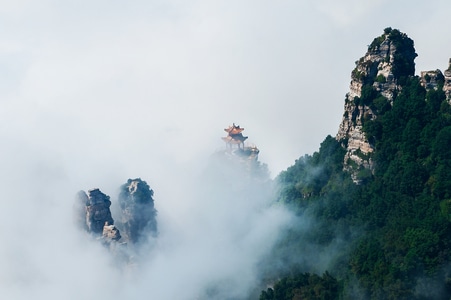 山区-风光-旅行-云海-白石山 图片素材