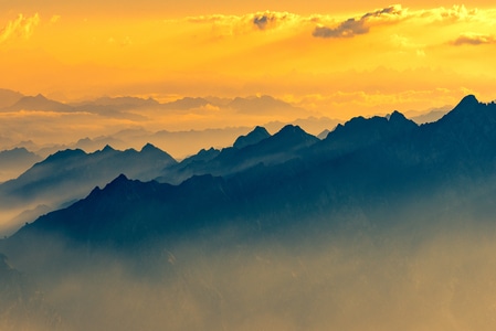 随拍-白石山-日出-风景-风光 图片素材