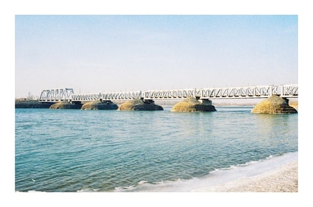 遗址-胶片-遗址-黄河铁桥-铁桥 图片素材