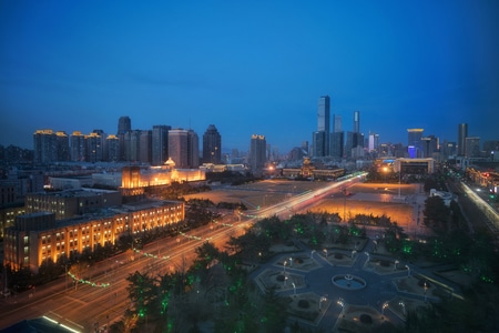 夜色-广场-城市-城市风光-建筑 图片素材