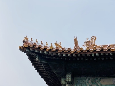初雪-枯树-红墙绿瓦-北京-故宫 图片素材