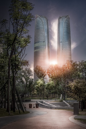 色彩-佳能-成都-建筑-城市 图片素材