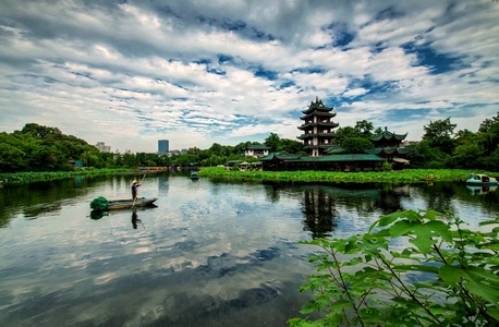 风景-湖光-风景-云-湖 图片素材