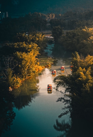 故乡的原风景-旅拍-旅行-自然-落日 图片素材