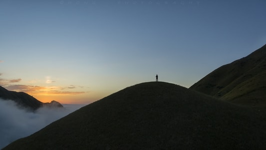 武功山-云海-日落-摄影者-夕阳 图片素材