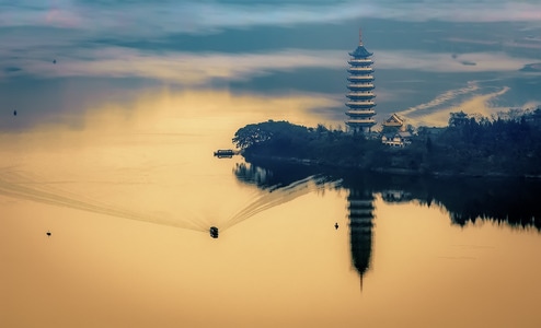 风光-汉丰湖景-风景-湖-湖泊 图片素材