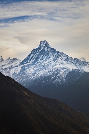 徒步-尼泊尔-abc-安纳普尔那-鱼尾峰 图片素材