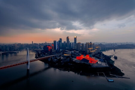 夜景-风光-江北嘴-城市-城市风光 图片素材