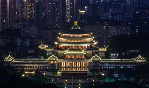 夜景-建筑-建筑-夜景-人民大礼堂 图片素材