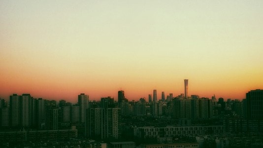 城市-早晨-社区-住宅-楼房 图片素材