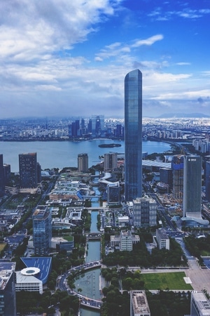 苏州市-现代-七月-城市-城市 图片素材