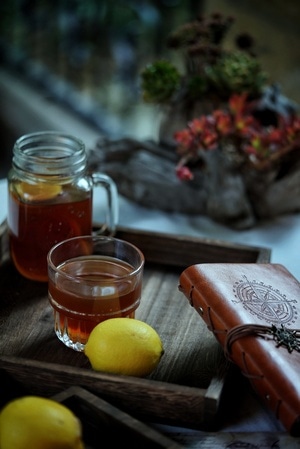 阳光-柠檬-红茶-玻璃杯-柠檬 图片素材