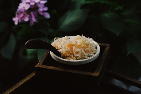 生活-早餐-虾皮-蒸蛋-玉米 图片素材