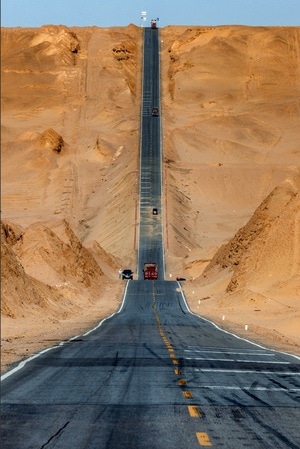风光-公路-大漠-道路-公路 图片素材