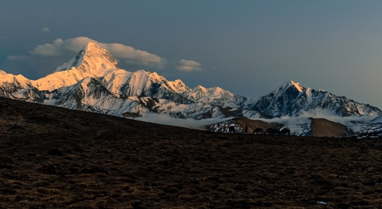 风光-贡嘎雪山-川西高原-风景-风光 图片素材