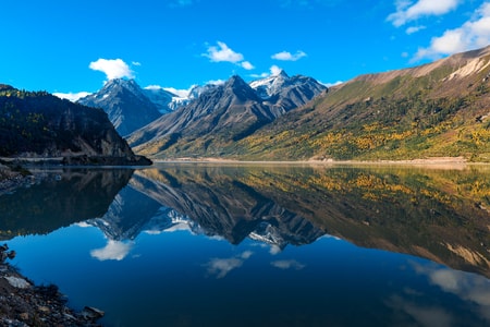 风光-高原-然乌湖-秋天-风景 图片素材