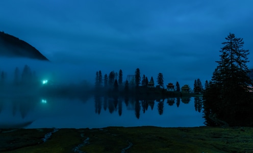 高原-云雾-措卡湖-风景-自然 图片素材