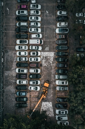 旅行-航拍-车-汽车-停车场 图片素材