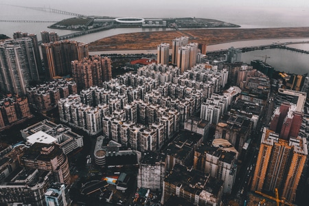 风光-旅行-航拍-城市-城市风光 图片素材