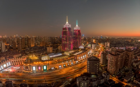 航拍-全景-魔都映像-城市风光-建筑 图片素材