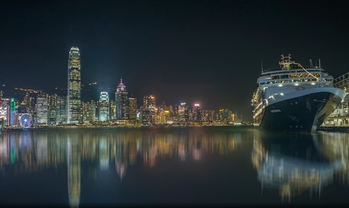 行摄粤港澳摄影大赛-船只-城市-城市-夜景 图片素材