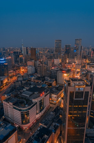 光影高新青春赋能-我要上封面-城市-城市天际线-2020 图片素材
