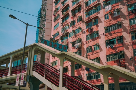建筑-港风-五彩斑斓-城市-香港 图片素材