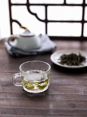 茶叶-清茶-玻璃杯-茶壶-茶 图片素材