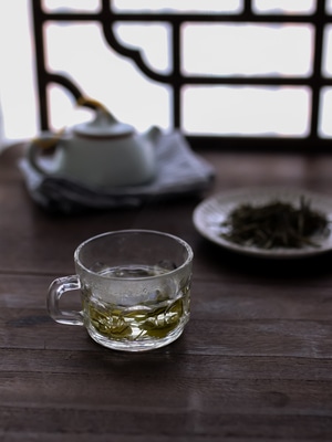 茶叶-清茶-玻璃杯-茶壶-茶 图片素材