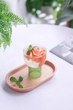 我的六月-夏日气泡水-血橙饮品-清凉气泡水-饮品 图片素材