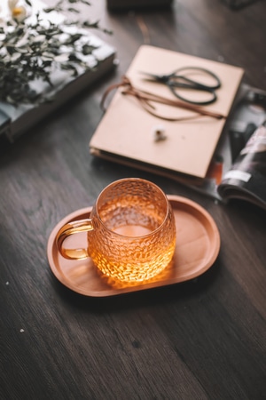 杂志-百香果酒-玻璃杯-下午茶-百香果酒 图片素材