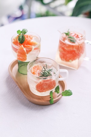 我的六月-夏日气泡水-血橙饮品-清凉气泡水-饮品 图片素材