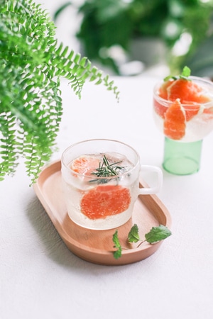 我的六月-夏日气泡水-血橙饮品-清凉气泡水-饮料 图片素材