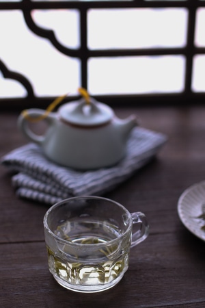 茶叶-清茶-玻璃杯-茶壶-茶 图片素材