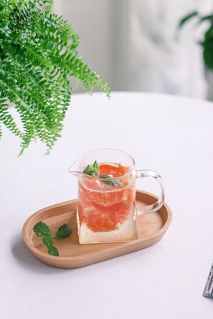 我的六月-夏日气泡水-血橙饮品-清凉气泡水-饮品 图片素材