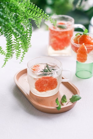 我的六月-夏日气泡水-血橙饮品-清凉气泡水-饮料 图片素材