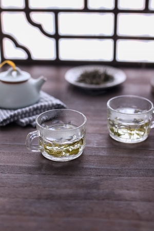 茶叶-清茶-玻璃杯-茶壶-茶 图片素材