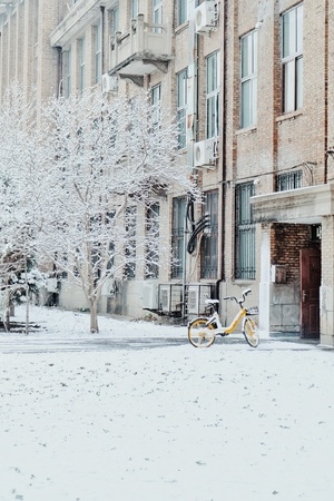 冬-fujifilm-生活-街道-雪天 图片素材