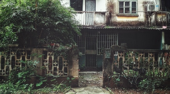 summer-暗色系-生活-民居-风景 图片素材
