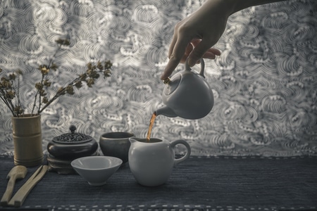 光影-静物-宅家-茶道-茶艺 图片素材