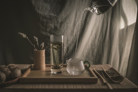 静物-喝茶-茶艺-茶道-光影 图片素材