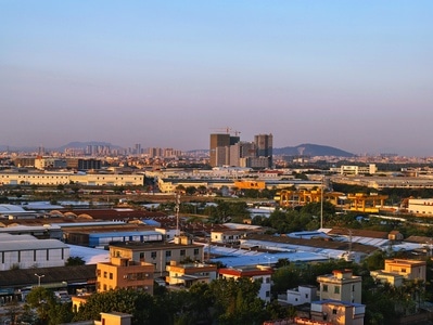 城市天际线-我要上封面-春天-风光摄影-宅家看风景 图片素材